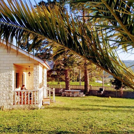Casa En La Playa De Area Con Finca Privada Viveiro Esterno foto